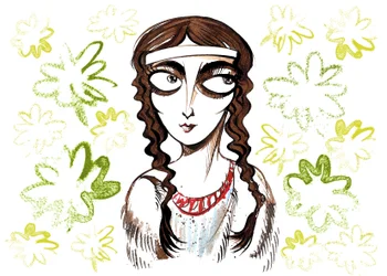 Pocahontas, princesse amérindienne et héroïne populaire, nom personnel Matoaka, née près de la colonie de Jamestown, Virginie